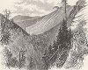 Оползень Уайли, Белые горы, штат Нью-Гемпшир. Лист из издания "Picturesque America", т.I, Нью-Йорк, 1872.