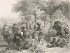 Сбор урожая винограда в Кахетии. Le Caucase pittoresque князя Гагарина, л. XXX, Париж, 1847