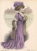 С наступлением осенних холодов дизайнер Dalsbeimer настоятельно советует парижанкам меховые манто (Les grandes modes de Paris за 1907 год).