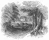 Роскошный шато -- фамильная резиденция герцогов Саксен-Кобург-Готских близ немецкого города Готе, районного центра, расположенного в земле Тюрингия (The Illustrated London News №93 от 10/02/1844 г.)