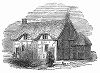 Дом в городе Стаффорд, в котором родился и вырос знаменитый английский философ и писатель, родоначальник жанра биографии Исаак Уолтон (1593 -- 1683 гг.) (The Illustrated London News №97 от 09/03/1844 г.)