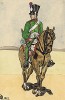 1808 г. Кавалерист 27-го (бельгийского) полка конных егерей Великой армии Наполеона. Коллекция Роберта фон Арнольди. Германия, 1911-29