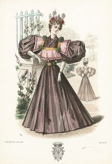 Французская мода из журнала La Mode de Style, выпуск № 19, 1895 год.
