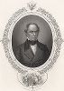 Дэниел Уэбстер (1782 - 1852) - государственный секретарь США. Gallery of Historical and Contemporary Portraits… Нью-Йорк, 1876