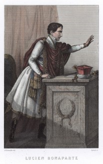 Младший брат Наполеона Люсьен Бонапарт (1775-1840) выступает в Совете пятисот