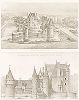 Замок Мулен в Ласе-сюр-Крун (XV век), лист 1. Archives de la Commission des monuments historiques, т.3, Париж, 1898-1903. 