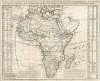 Карта Африки. Nouvelle Carte de l'Afrique avec des remarques et des tables pour trouver sans peine les differents peuples de cette partie du monde… Составил Анри Шателен для Atlas historique, ou Nouvelle introduction à l'histoire, à la chronologie et à la géographie… Амстердам, 1718