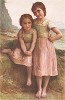 Сестры. С живописного оригинала Адольфа Вильяма Бугро (1825-1905). 