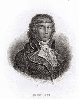 Луи Антуан де Сен-Жюст (1767-1794) - французский революционер и политический деятель. 