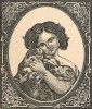 "Маленькая мать". Русская народная картинка-лубок.  Москва, 1894