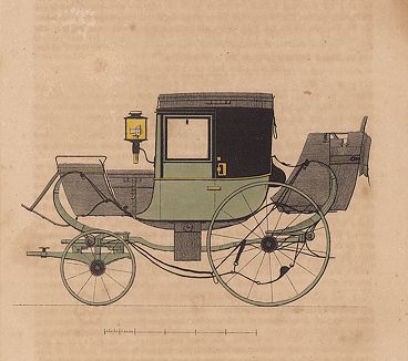 Двухместная карета по венской моде 1832 года.  