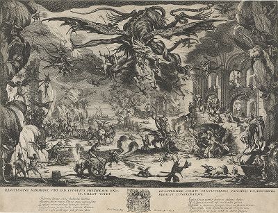 Искушение Святого Антония. Знаменитый офорт Жака Калло, 1635 год. 