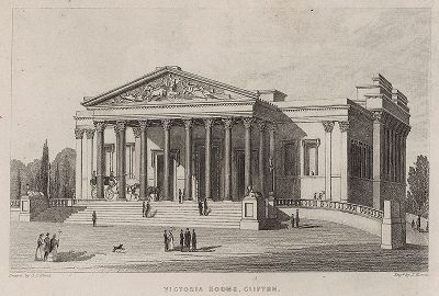 Здание "Victoria Rooms", построенное в 1838-42 годах по проекту Чарльза Дайера для Бристольского университета в Клифтоне.