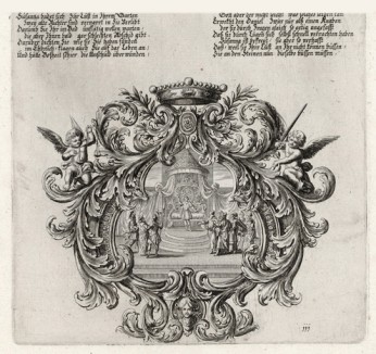 Проповедь пророка Даниила (из Biblisches Engel- und Kunstwerk -- шедевра германского барокко. Гравировал неподражаемый Иоганн Ульрих Краусс в Аугсбурге в 1700 году)