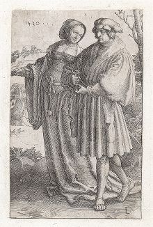 Прогулка работы Луки Лейденского, 1520 год. 