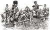1812 год. Французские гусары в дозоре (из Types et uniformes. L'armée françáise par Éduard Detaille. Париж. 1889 год)