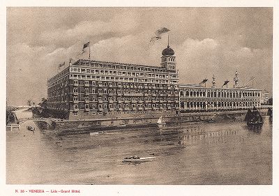 Гранд-отель на острове Лидо. Ricordo Di Venezia, 1913 год.