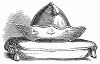 Головный убор, принадлежавший Дэниэлу О’Коннеллу (1775 – 1847 гг.) -- ирландскому политическому лидеру, возглавившему кампанию за роспуск британо--ирландской унии, имеющий забавное сходство с короной (The Illustrated London News №94 от 17/02/1844 г.)