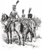Офицеры французских конных егерей и гусар в 1805 году (из Types et uniformes. L'armée françáise par Éduard Detaille. Париж. 1889 год)