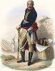 Генерал Жан Виктор Моро (1763-1813) - главный противник Суворова во время Итальянского похода. Лист из серии Le Plutarque francais..., Париж, 1844-47 гг. 