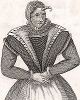 Маргарет Верг Грифит (род. 1528), обладательница 4х-дюймового рога, в возрасте 60 лет. 