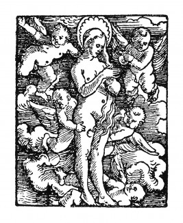 Святая равноапостольная мироносица Мария Магдалина. Ганс Бальдунг Грин. Иллюстрация к Hortulus Animae. Издал Martin Flach. Страсбург, 1512