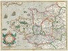 Карта Бретани и Нормандии. Britannia & Normandia cum confinib. regionibus. Составил Герхард Меркатор. Амстердам, 1630