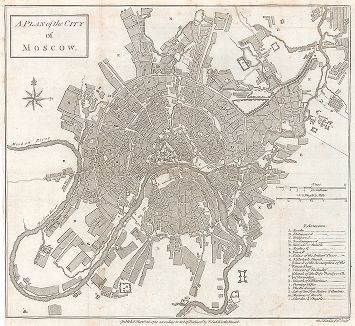 План города Москвы 1784 года. 