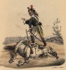 1798 год. Французский драгун, потерявший лошадь (лист 101)
