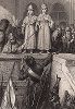 Стрелецкий бунт 15 мая 1682 года. Лист из альбома "Северное сияние" В. Е. Генкеля, СПб, 1862-65 гг.