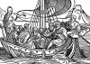 Отплытие в Константинополь. Иллюстрация Йорга Бреу Старшего к описанию путешествия на восток Лодовико ди Вартема: Ludovico Vartoman / Die Ritterliche Reise. Издал Johann Miller, Аугсбург, 1515