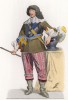 Гастон, герцог Орлеанский (1608--1660), младший сын короля Генриха IV и Марии Медичи (лист 99 работы Жоржа Дюплесси "Исторический костюм XVI -- XVIII веков", роскошно изданной в Париже в 1867 году)
