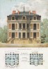 Современная архитектура в западном предместье Парижа Гарш (из популярного у парижских архитекторов 1880-х Nouvelles maisons de campagne...)