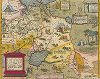 Карта Московии Антония Дженкинсона 1562 года, опубликованная Ортелием в Theatrum Orbis Terrarum в 1570 году. Russiae, Moscoviae et Tartariae Descriptio. Auctore Antonio Jenkensono Anglo... Henrico Sydneo Wallie praesidi.