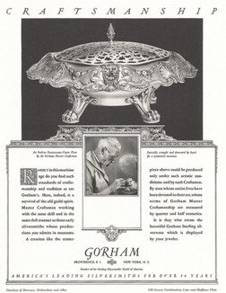 Реклама ювелирной мастерской Gorham в Нью-Йорке. 