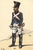 Солдат транспортного батальона французской армии в 1807 г. Коллекция Роберта фон Арнольди. Германия, 1911-29
