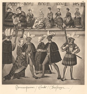 Из Freydal. Des Kaisers Maximilian I. Turniere und Mummereien (Репринт 1882 года. Вена. Лист 108)