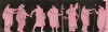 Женихи Пенелопы, изображённые на античных вазах (из знаменитой работы Джулио Феррарио Il costume antico e moderno, o, storia... di tutti i popoli antichi e moderni, изданной в Милане в 1816 году (Европа. Том I))