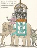 Кайзеру Вильгельму никогда не снилось и во сне, что его будут возить на слоне. "Картинки - война русских с немцами". Петроград, 1914