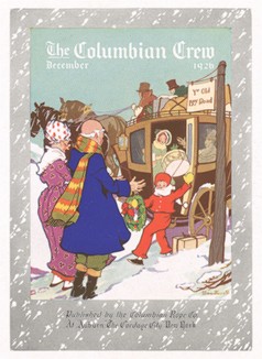 Встреча перед Рождеством. Обложка журнала Colombian Crew за декабрь 1926 года. 