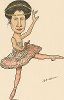 Елена Дмитриевна Полякова. «Русский балет в карикатурах» СПб, 1903 год. 