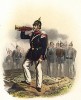 Трубач 1-го Бранденбургского лейб-гренадерского полка прусской гвардии в униформе образца 1870-х гг. Preussens Heer. Берлин, 1876