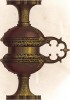 Украшенный агатом дизайнерский кувшин XVI века из двух чаш, поставленных одна на другую (из Les arts somptuaires... Париж. 1858 год)