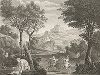Охотники, приписываемые кисти Аннибале Карраччи. Лист из знаменитого издания Galérie du Palais Royal..., Париж, 1786