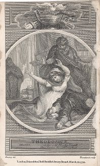 Иллюстрация к британской пьесе "Theodosius", Лондон, 1792-1793 годы