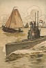 Подводная лодка ВМФ Голландии (Onze Jantjes (голл.). Из редкой брошюры, изданной военным ведомством нейтральной Голландии зимой 1915 года)