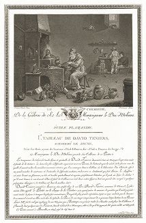 Химик кисти Давида Тенирса Младшего. Лист из знаменитого издания Galérie du Palais Royal..., Париж, 1808
