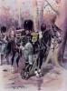 Офицер конных гренадер в полевой форме (иллюстрация к работе "Императоская Гвардия в 1804--1815 гг." Париж. 1901 год. (экземпляр № 303 из 606 принадлежал голландскому генералу H. J. Sharp (1874 -- 1957))