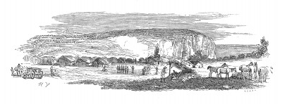Булонский лагерь. Осенью 1805 года на побережье Ла-Манша всё готово к морскому десанту в Англию. Histoire de l’empereur Napoléon. Париж, 1840