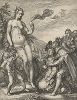 Поклонение Венере. Гравюра Яна Санредама из сюиты "Вакх, Венера и Церера" по оригиналам Гендрика Голциуса, 1596 год. 